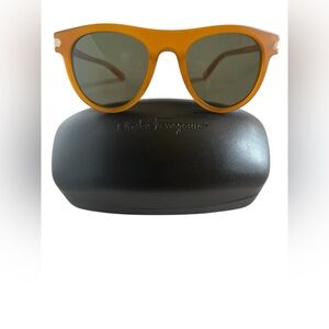 Salvatore Ferragamo Unisex Sunglasses in Matte Butterscotch - Small Fit